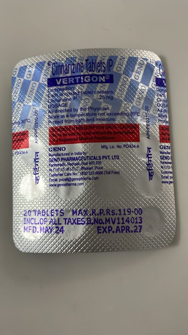 VERTIGON-25MG